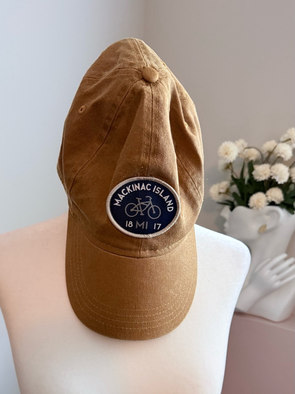 Mackinac Island Brown Baseball Cap - Classic 100% Cotton Hat